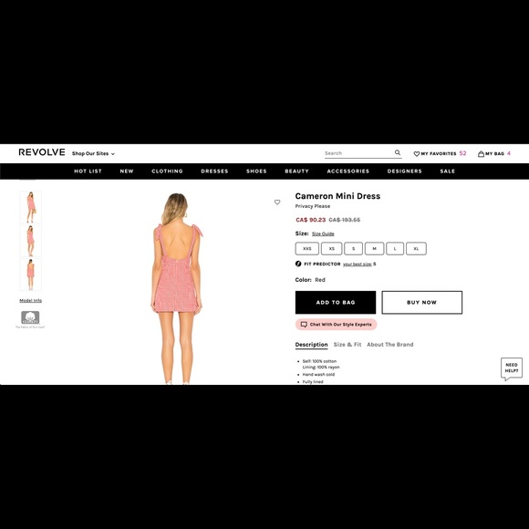 Privacy please dress from revolve, never worn - Picture 3 of 6